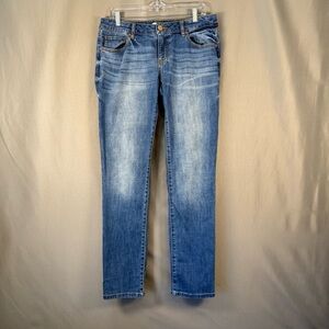 Cabi Womens Denim Jeans Size 6 Slim Boyfriend Straight  Medium Wash